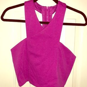 EXPRESS PINK 2 piece Dress crop top skirt medium!